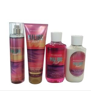 Bath and Body Works DISCONTINUED 4pcs MALIBU HEAT Mist,‎ Gel, Cream & Lotion